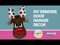 DIY Reindeer Door Hanger Tutorial Beginner Glass Resin Art