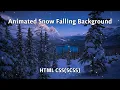 Animated Snow Falling Background - HTML CSS SCSS
