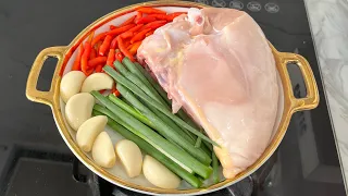 AYAM CUKUP DIMASAK DENGAN CABE BAWANG UDAH ENAK BANGET