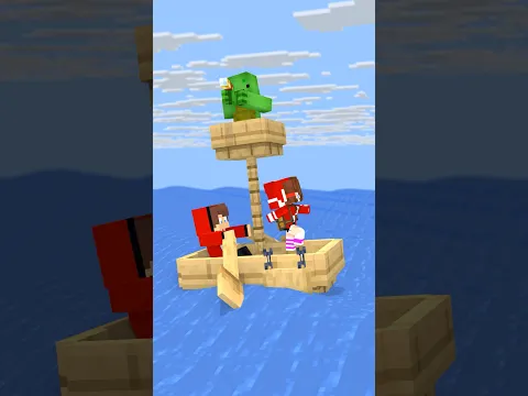Jj Sister on Her way With Mikey and Brother JJ - Minecraft Animation