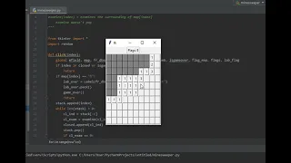 Minesweeper made with python tkinter Source code link in description