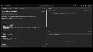 Day 11 Solved DSA Problems LeetCode 1470 Shuffle the Array Python
