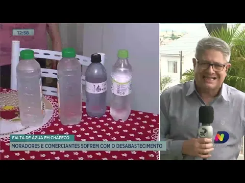 Falta de água em Chapecó: moradores e comerciantes sofrem com o desabastecimento