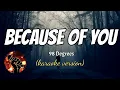 Download Lagu BECAUSE OF YOU - 98 DEGREES (karaoke version)