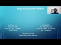 Industrial training in programming in Python