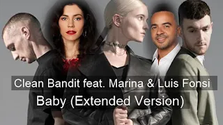 Download Clean Bandit feat. Marina \u0026 Luis Fonsi - Baby (Extended Version) MP3