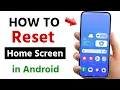 How to Reset Home Screen Layout on Android Phone 2026 Restore Default Layout in Android