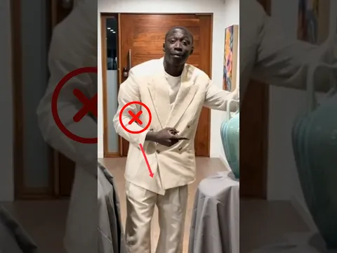 Double-Breasted Suit Jacket Mistake: The Small Button Detail That Makes All the Difference #fashion