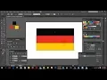 German flag Design - Adobe Illustrator tutorial
