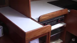 Just About Sailing July 2021 – Finishing the Galley (almost) and Fitting the Handrail (sort of)