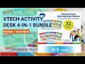 Review VTech Activity Desk 4-in-1 Kindergarten Expansion Pack Bundle for Ages 3-5