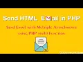 Send Email with Multiple Attachments in PHP