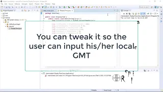 how to display current time in Java