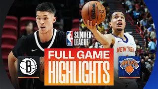 NETS vs KNICKS LAS VEGAS SUMMER LEAGUE FULL GAME HIGHLIGHTS July 10 2026