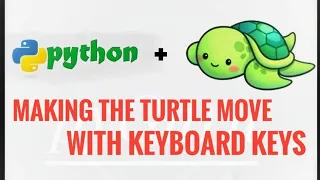 pyTurtle 8 Moving the turtle with keyboard keys