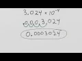 How to convert 3 024 x 10 -4 to standard form from scientific notation