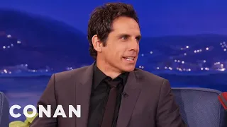 Ben Stiller Has Handprints At Grauman s Chinese Theater CONAN on TBS