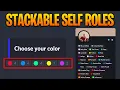 Stackable Self Assignable Roles With YAGPDB Bot