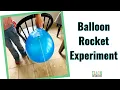 Balloon Rocket Science Experiment for Kids STEM Activity