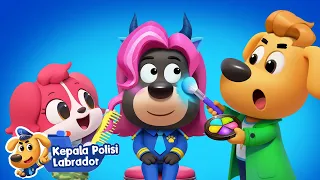 Eps.49 Pelatihan Polisi Menyamar👮🏻🎨🪄| Seri Baru: Kota Air!🌊| Kartun Anak| Kepala Polisi Labrador
