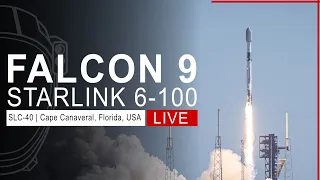 SpaceX Launches Starlink 6-100 Mission from Cape Canaveral, Florida