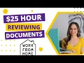 25 Hour Work From Home Job Reviewing Documents For Accuracy No Degree Needed USA Only