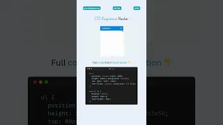 Fully Responsive Navbar Using HTML CSS - Must Try