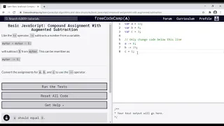 20 - Learn Basic JavaScript Compound Assignment With Augmented Subtraction