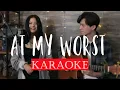 Pink Sweat$ - At My Worst [Karaoke] - Acoustic cover by Andrew Foy Ft. Renee Foy
