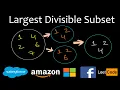 Largest Divisible Subset Dynamic programming Leetcode