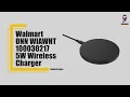 Walmart onn 5W Wireless Charger User Manual WIAWHT100030217