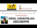Web Project Task 08 1st Year Semester 01 Java Institute Shenal Karunathilaka
