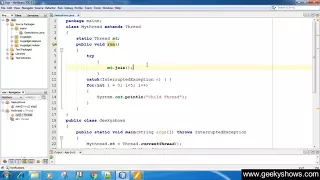 Main Thread and Child Thread waiting for eachother in Java Programming Hindi