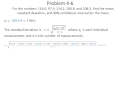 Problem 4-6 Confidence Interval of Data Set