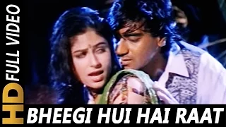bheegi hui hai raat magar kumar sanu kavita krishnamurthy sangram 1993 rain song ajay devgan