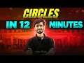 Circles Complete Chapter In 12 Minutes Class 10th Board