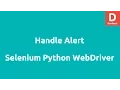 Handling the Alert in Selenium Python