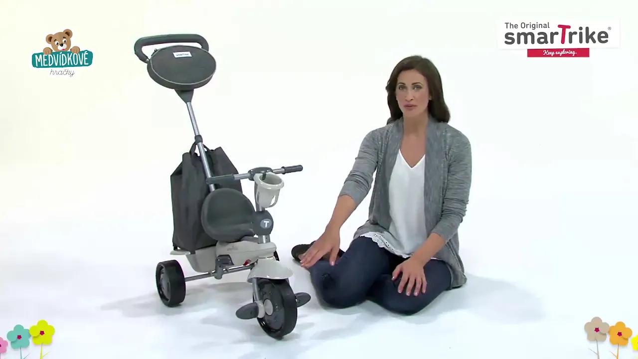Tříkolky od 10 měsíců - Tříkolka Voyage Touch Steering 4v1 smarTrike - 4
