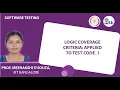 Logic Coverage Criteria Applied to Test Code - 1