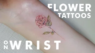Beautiful Flower Tattoos On Wrist