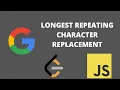 Longest Repeating Character Replacement - Leetcode 424
