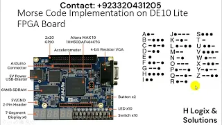 Morse Code Project DE10 Lite FPGA in Quartus Verilog