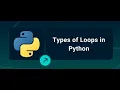 Python for Beginners - Loops For Loop While Loop