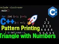 C Triangle Number Pattern Program Pyramid Pattern Printing Tutorial for Beginners