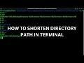 How to Shorten Long Directory Path in Terminal Ubuntu