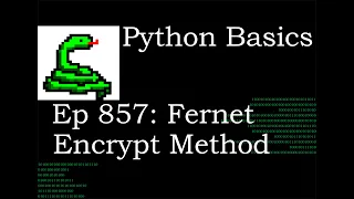 Python Basics Tutorial Cryptography Fernet Object Encrypt Method Data Encryption