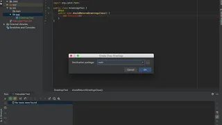 Test driven development TDD - the first test
