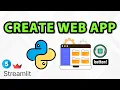 Button Widget - Web App with Python Streamlit Lesson 5