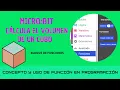 Adventure in Micro Bit Exploring the Volume of a Cube through Function Programming
