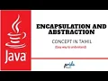 Java Programming Encapsulation Abstraction Tamil